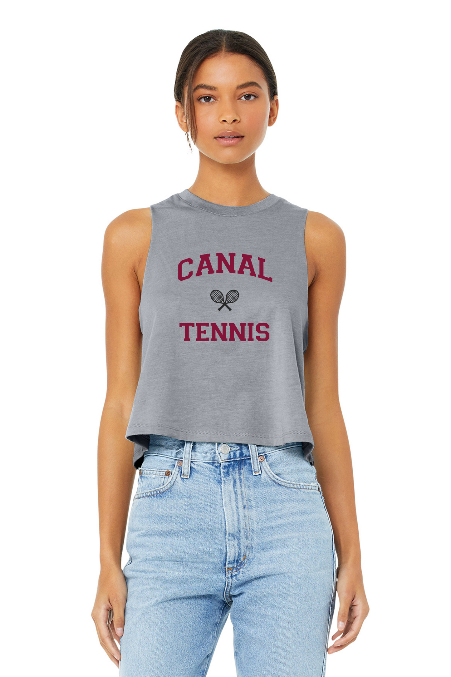 "Canal Tennis" Women's Racerback Crop Tank