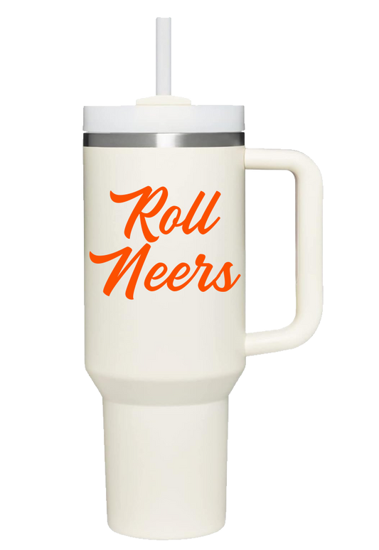 "Roll Neers" 40 oz vacuum insulated tumbler