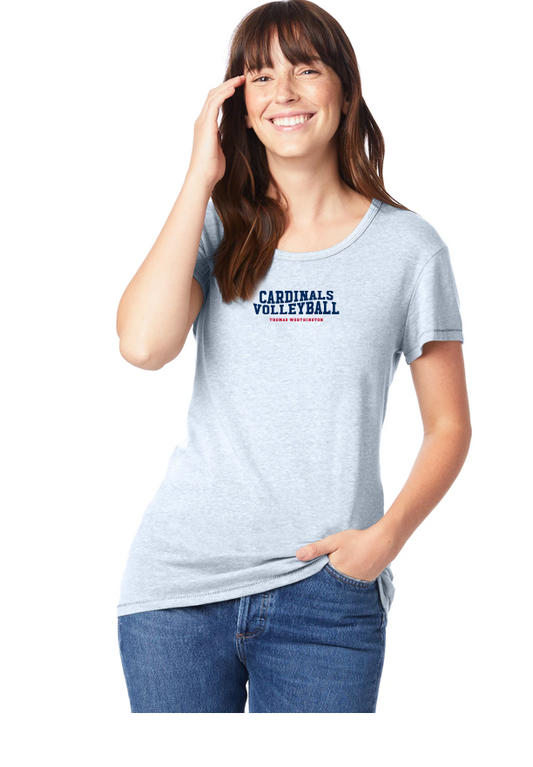 Women's Thomas Worthington "Cardinals Volleyball" Alternative Apparel Vintage Tee