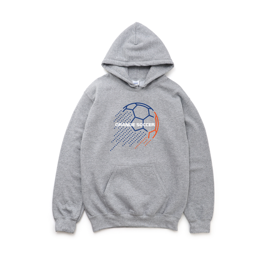 "Orange Soccer" Unisex Gildan Comfort Heavy Blend Hoodie