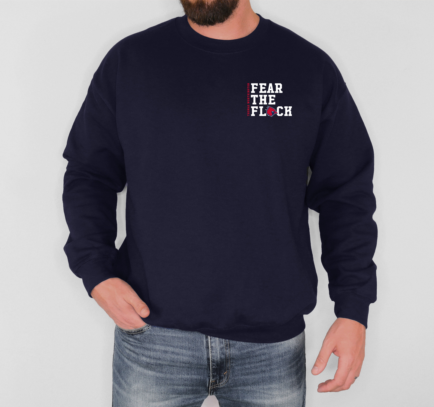 "Thomas Worthington Fear The Flock" Gildan Comfort Heavy Blend Crew Sweatshirt