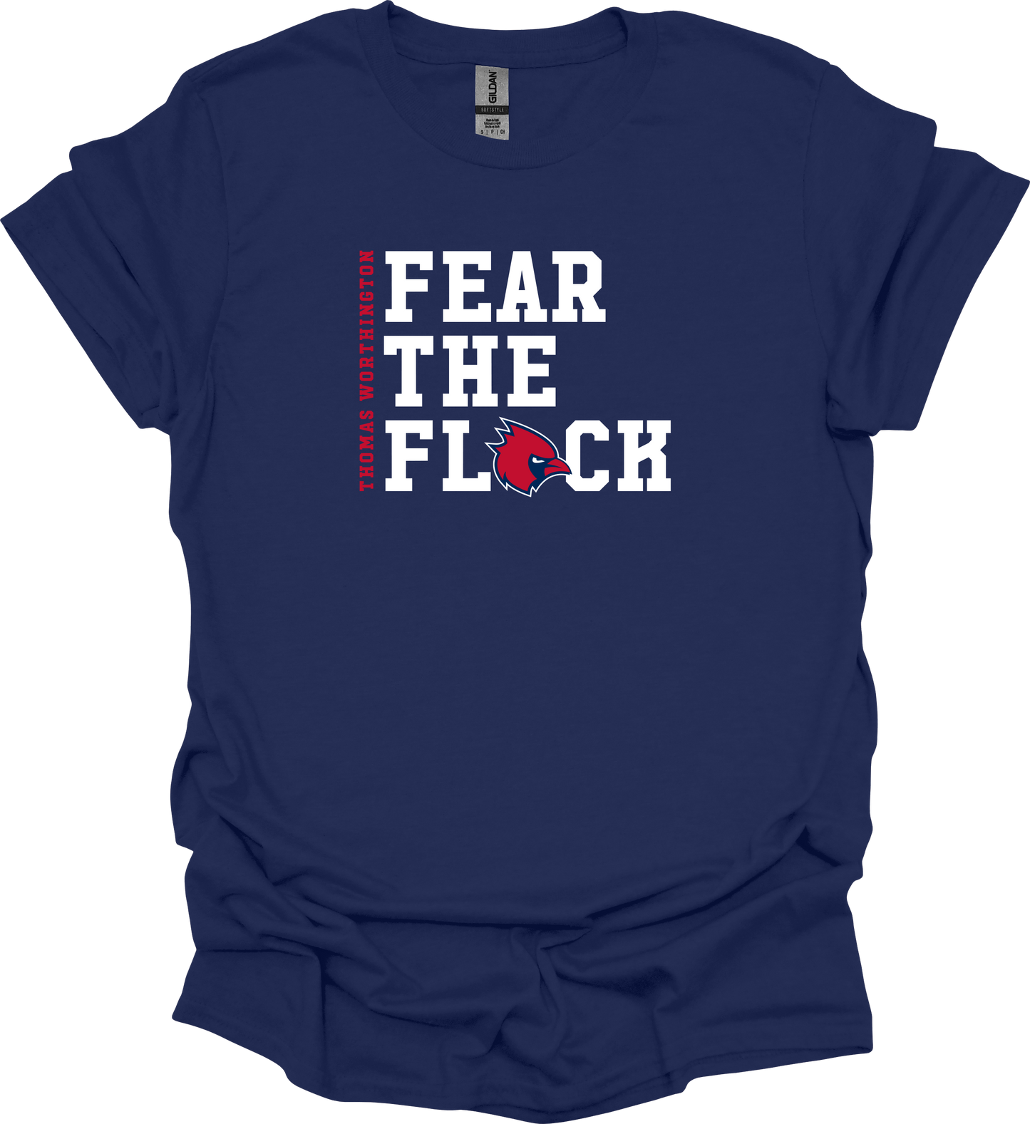 "Thomas Worthington Fear the Flock" Gildan Softstyle Comfort Tee