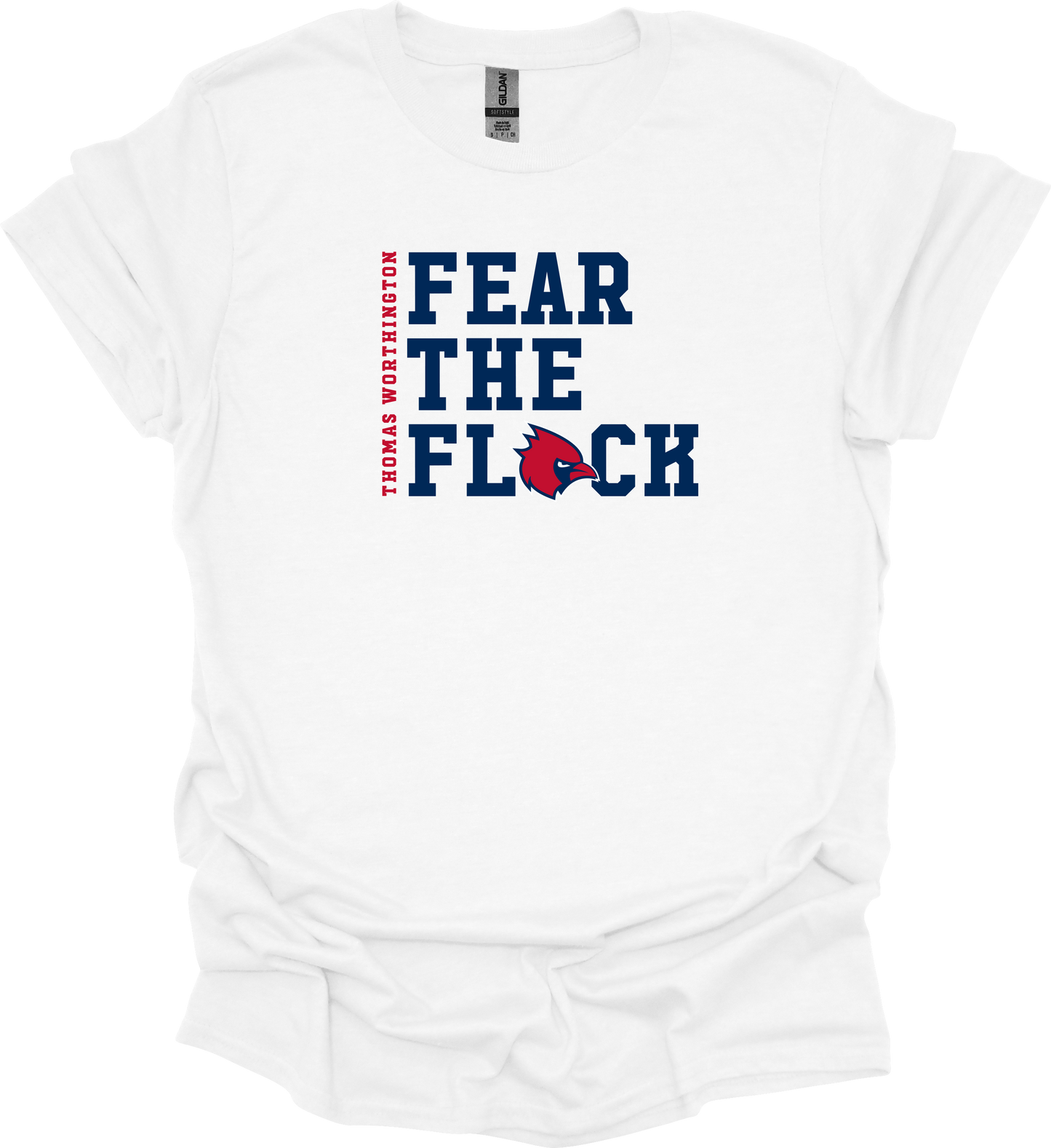 "Thomas Worthington Fear the Flock" Gildan Softstyle Comfort Tee