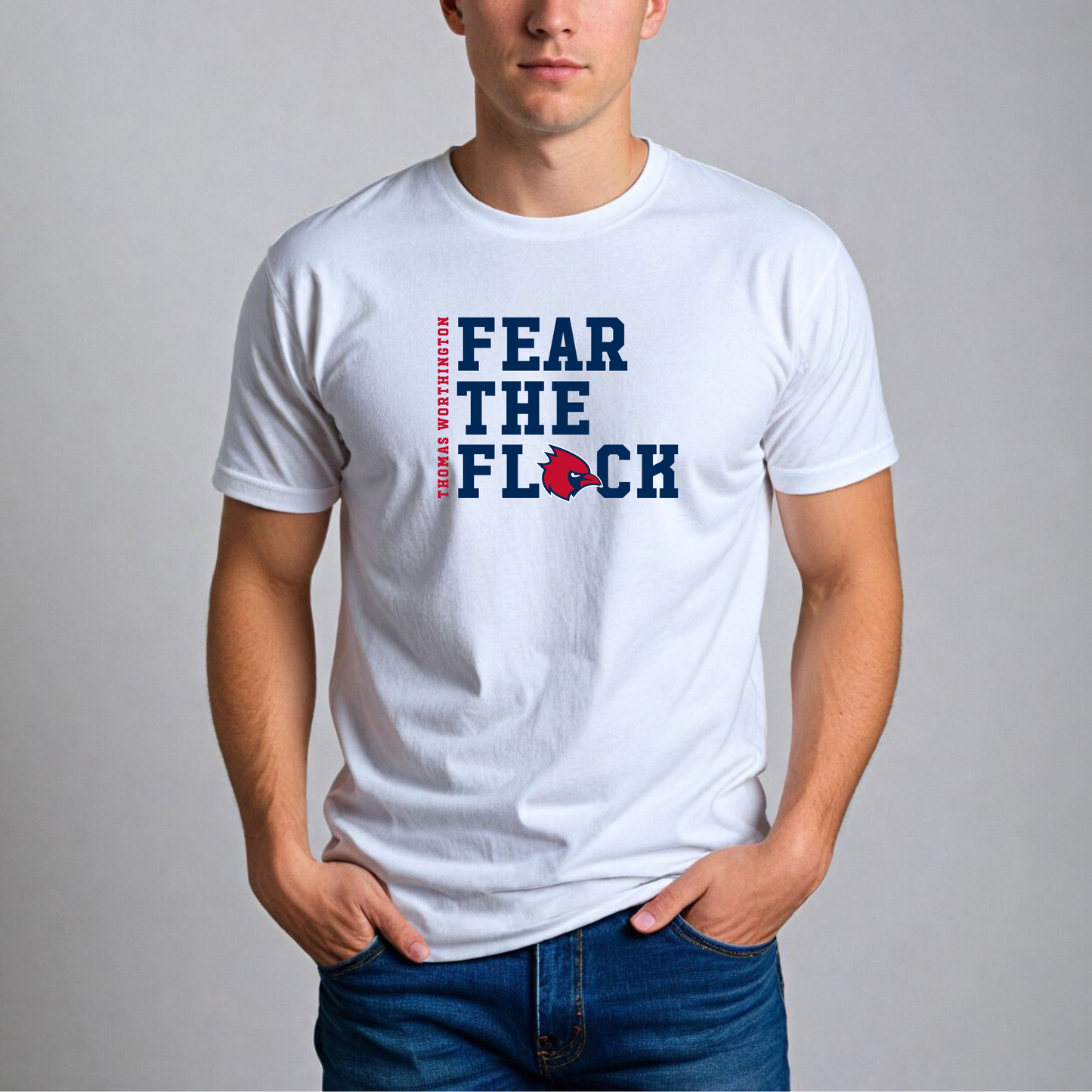 "Thomas Worthington Fear the Flock" Gildan Softstyle Comfort Tee