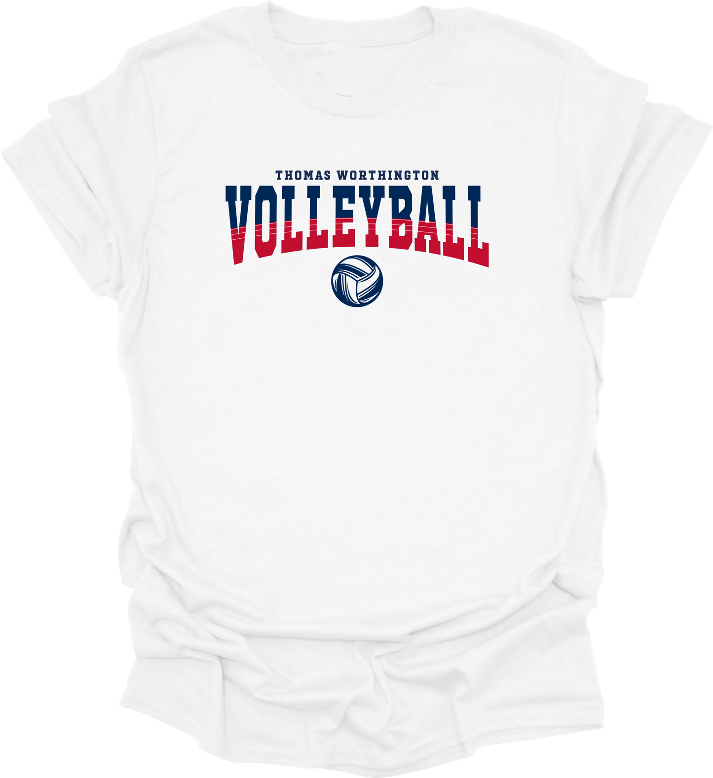 "Thomas Worthington Volleyball" Gildan Softstyle Comfort Tee