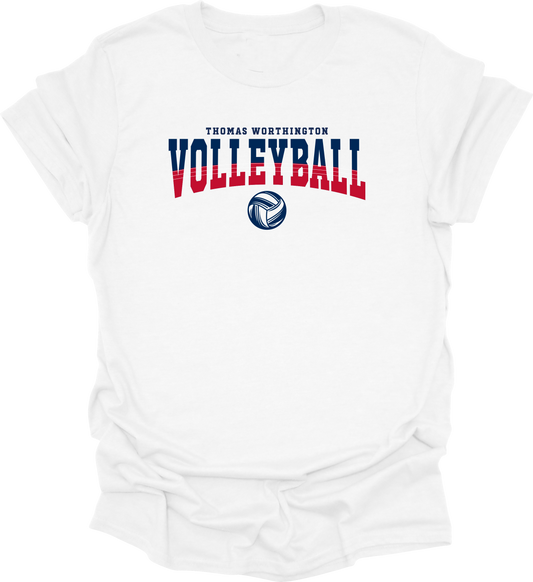 "Thomas Worthington Volleyball" Gildan Softstyle Comfort Tee