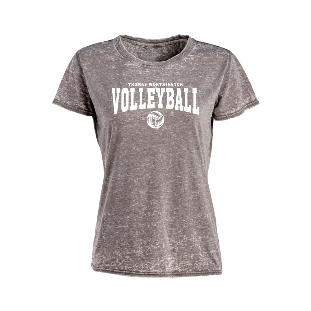 Women's "Thomas Worthington Volleyball" J America Premium Zen Tee