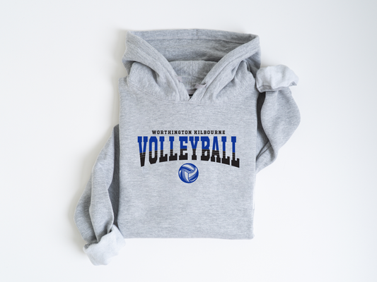 "Worthington Kilbourne Volleyball" Gildan Comfort Heavy Blend Unisex Hoodie Sweatshirt