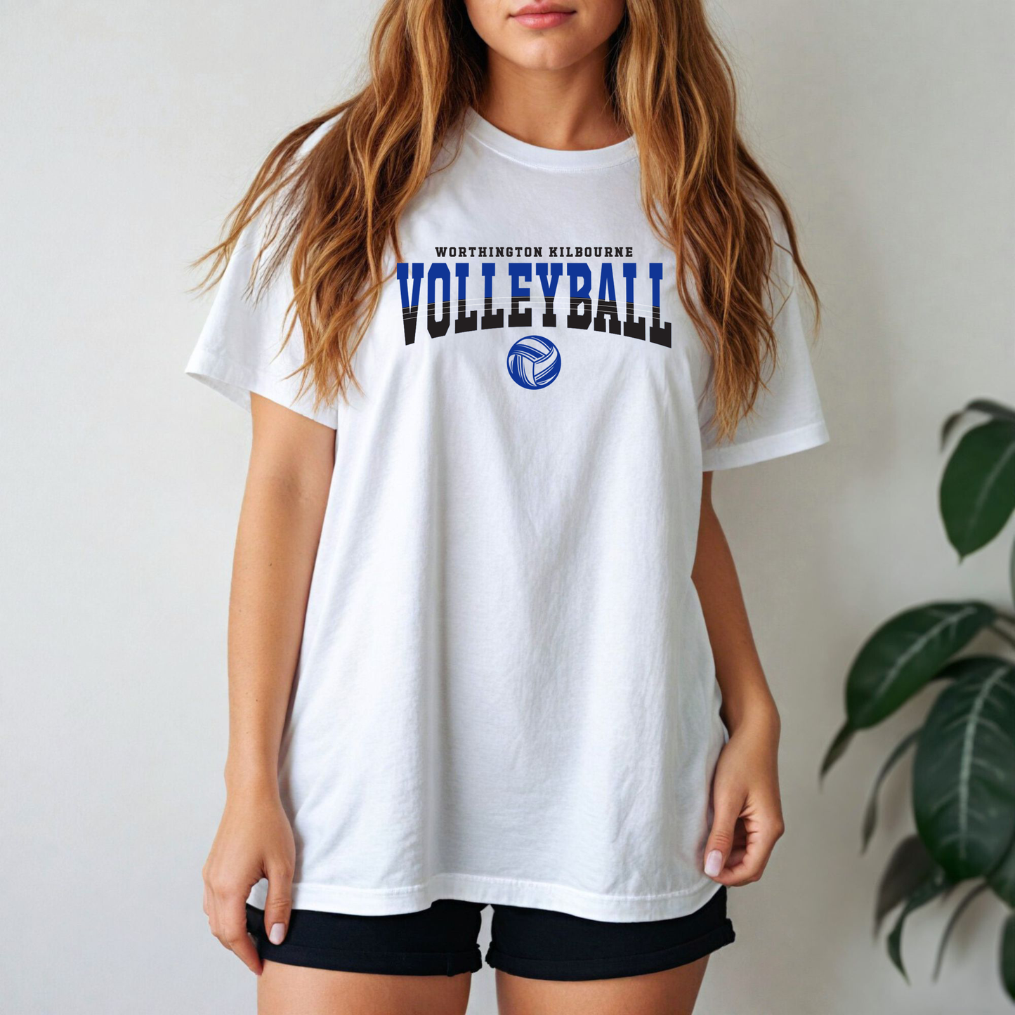 Women's "Worthington Kilbourne Volleyball" Gildan Softstyle Tee