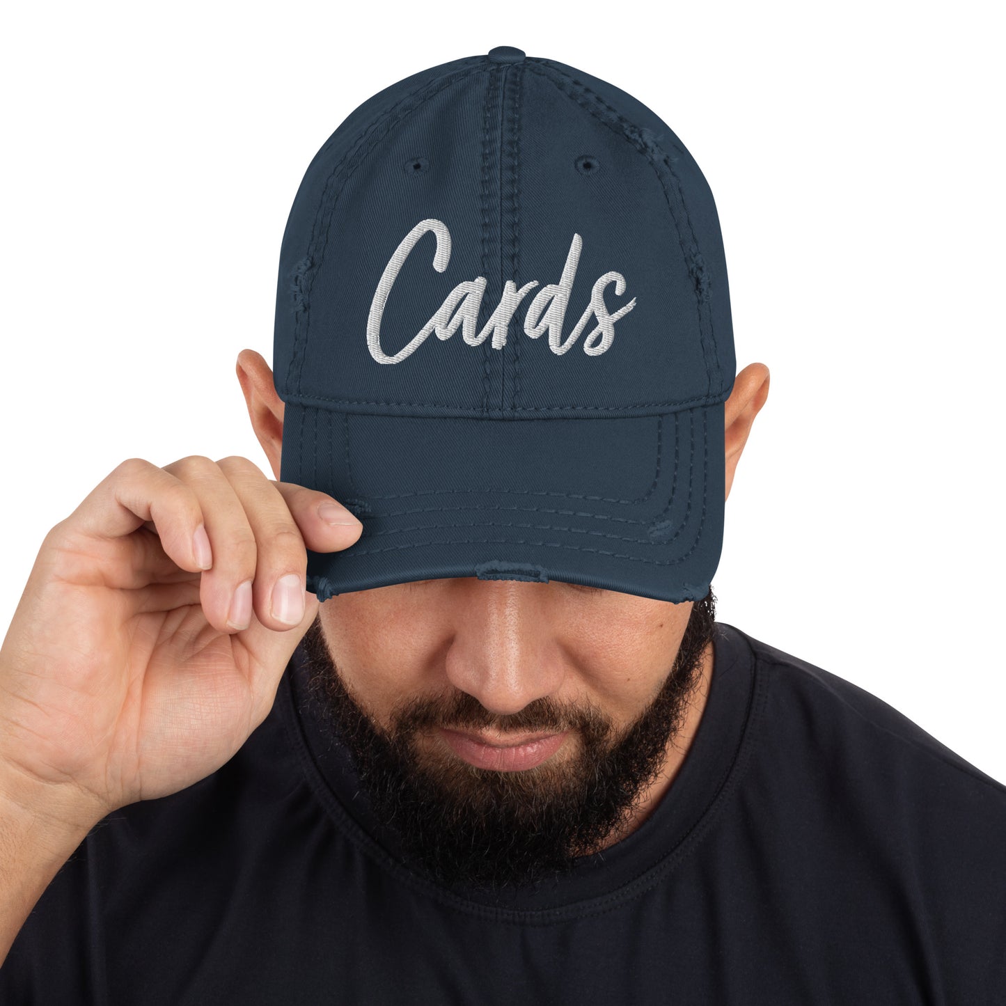 “Cards” Distressed Dad Hat