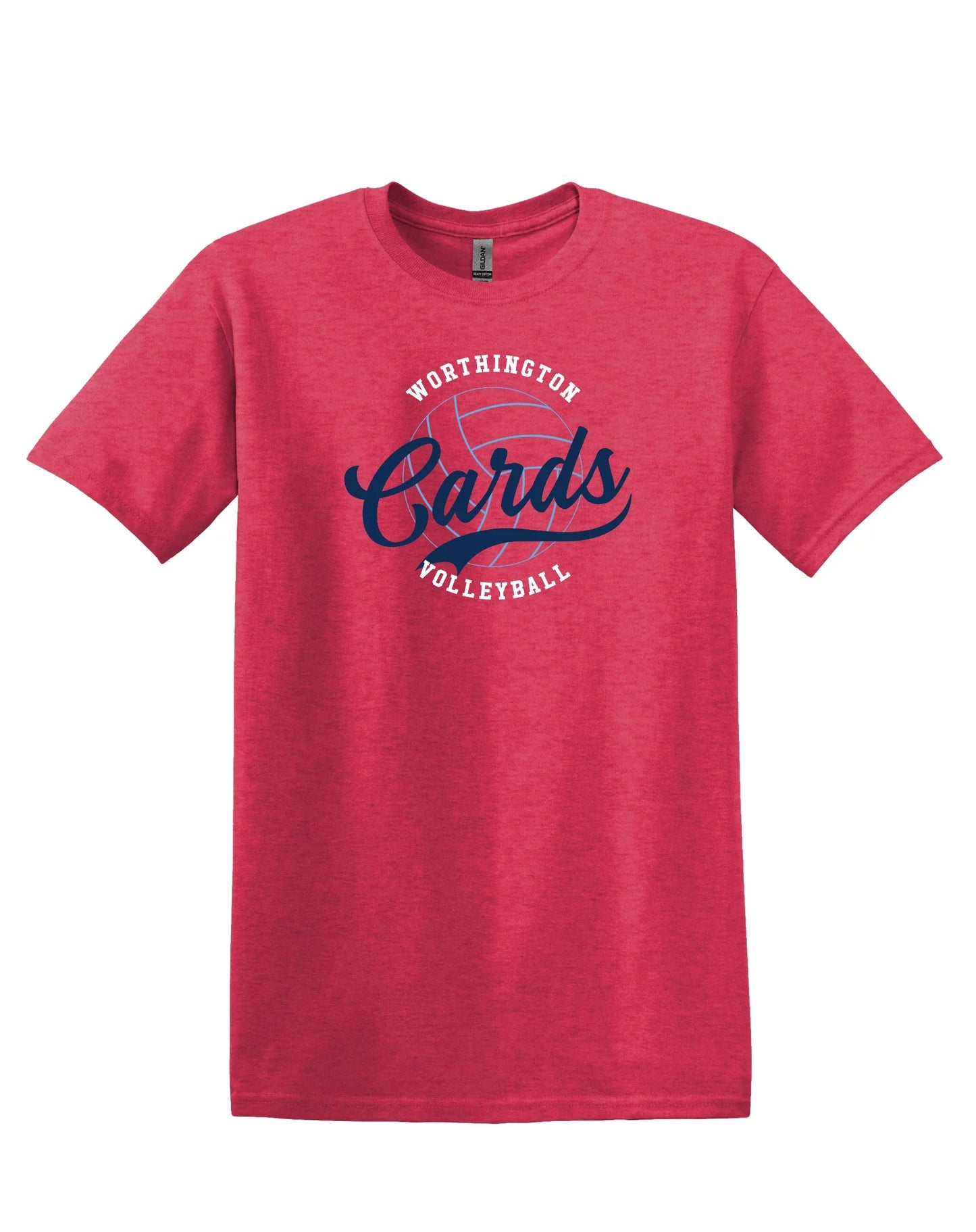 "Worthington Cards Volleyball" Unisex Softstyle Tee - Varsity92